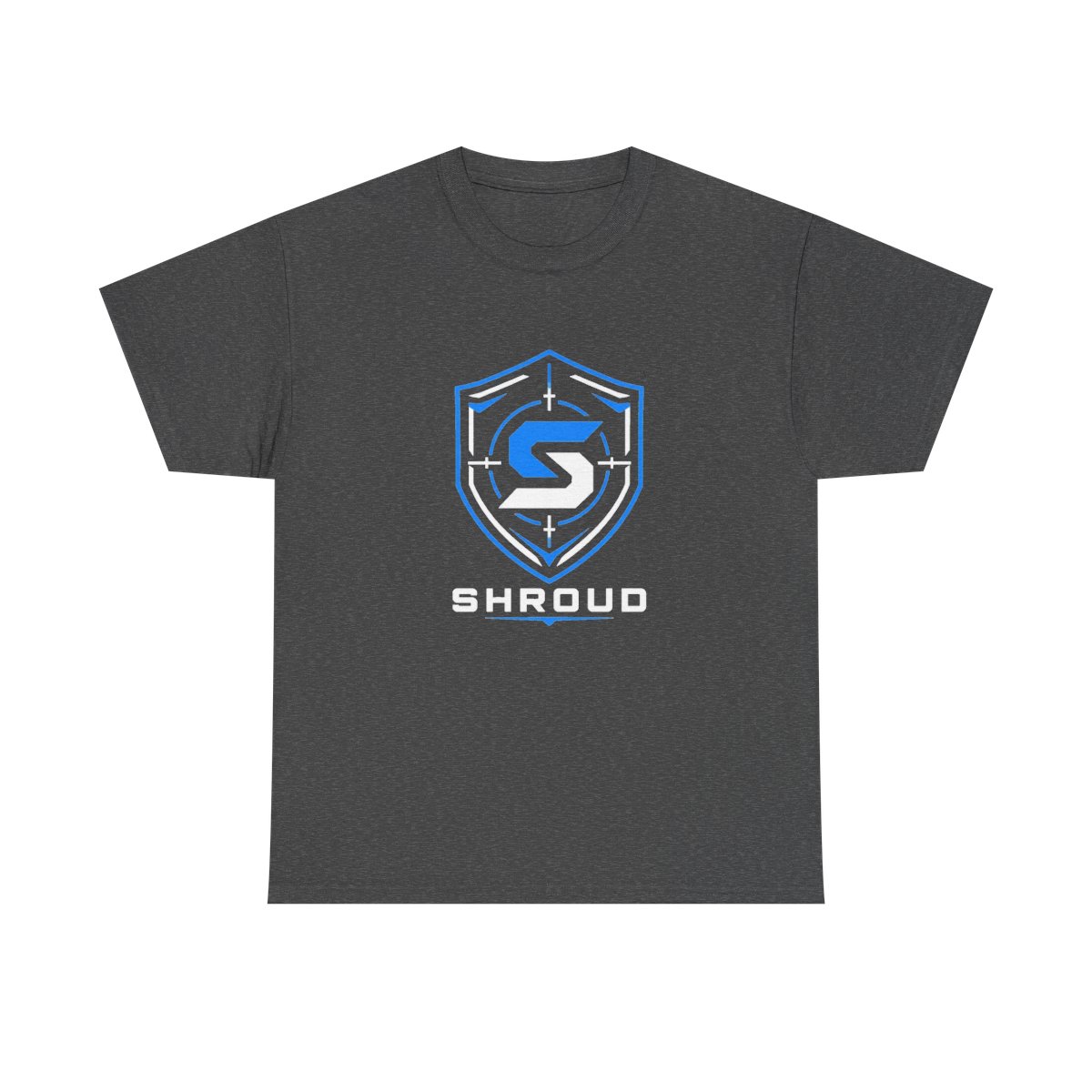Shroud " at the center, representing Shroud" Unisex Tee - alternate angle 2, merchandise