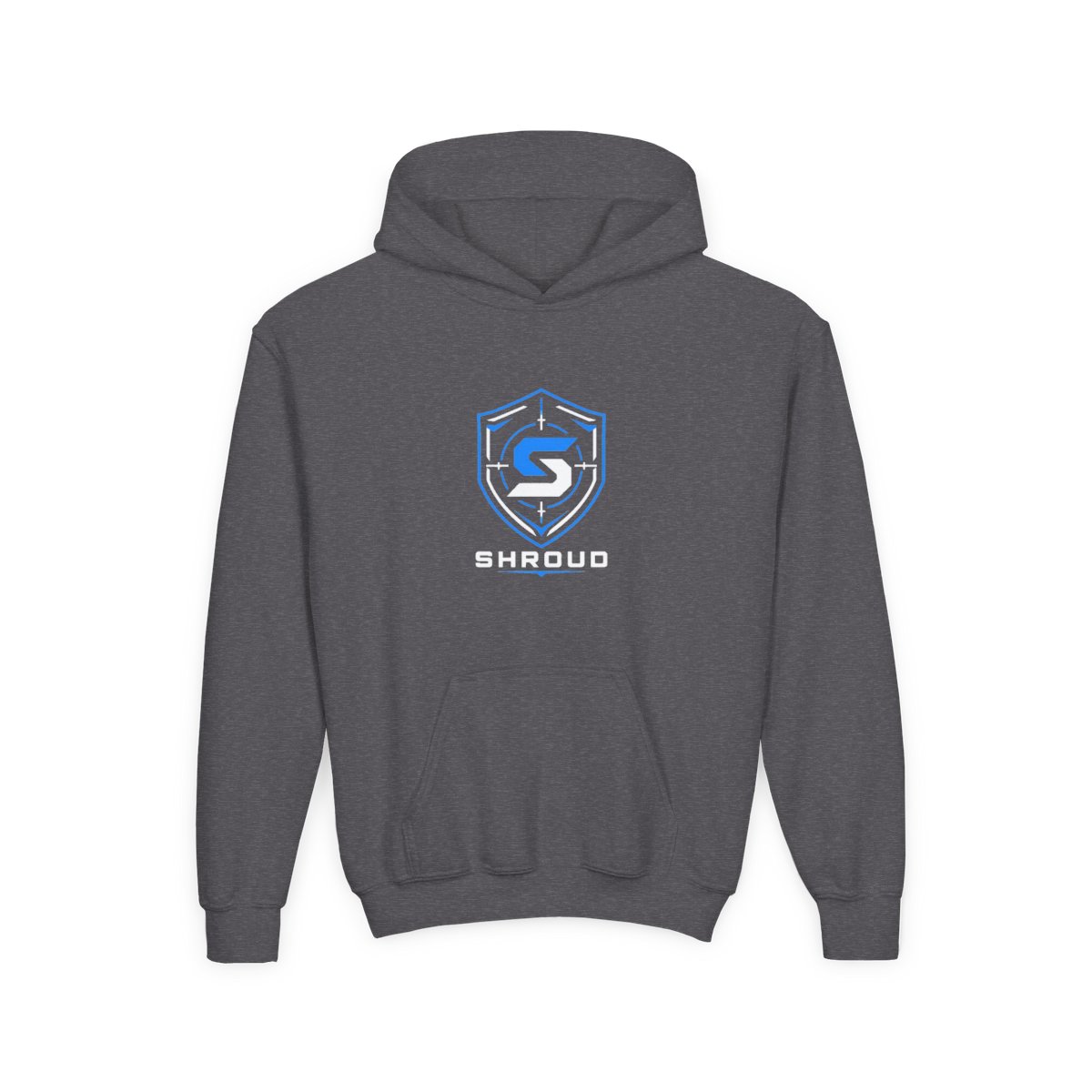 Shroud " at the center, representing Shroud" Kids Hoodie
