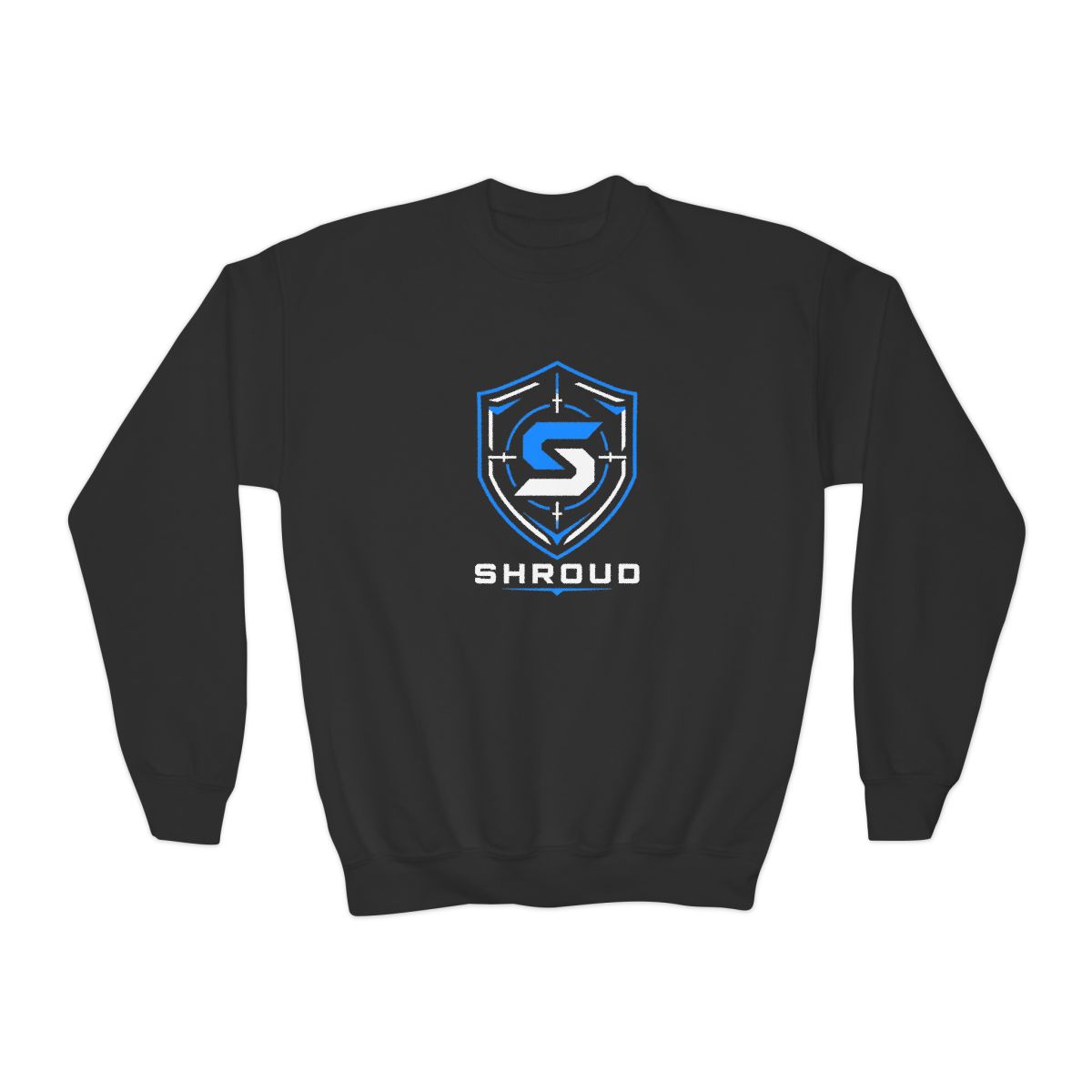 Shroud " at the center, representing Shroud" Kids Crewneck - Official Sweatshirts merchandise